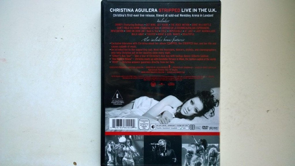 Christina Aguilera - Stripped Live In The U.K. (DVD), Alle leeftijden, Ophalen of Verzenden, Zo goed als nieuw, Concert