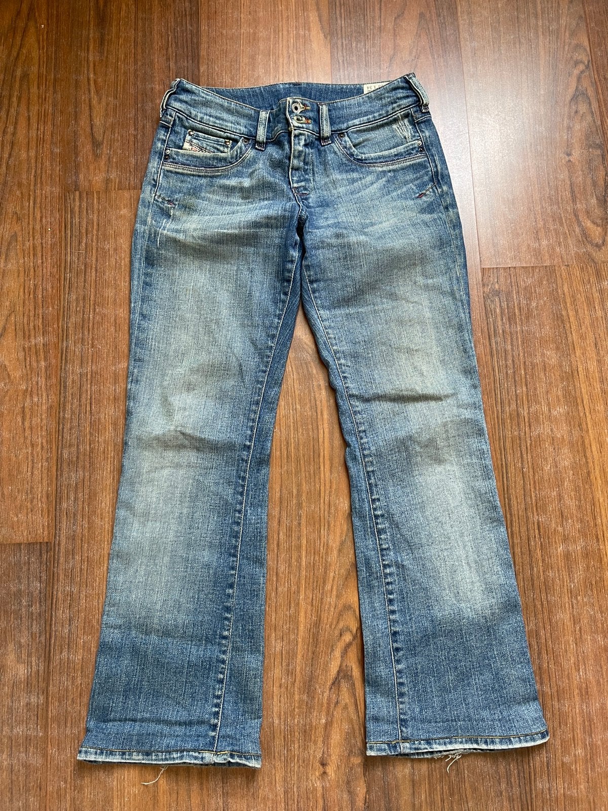 Vintage Diesel ronhar jeans, W28, L34, Ophalen of Verzenden, Zo goed als nieuw, Blauw, W28 - W29 (confectie 36)
