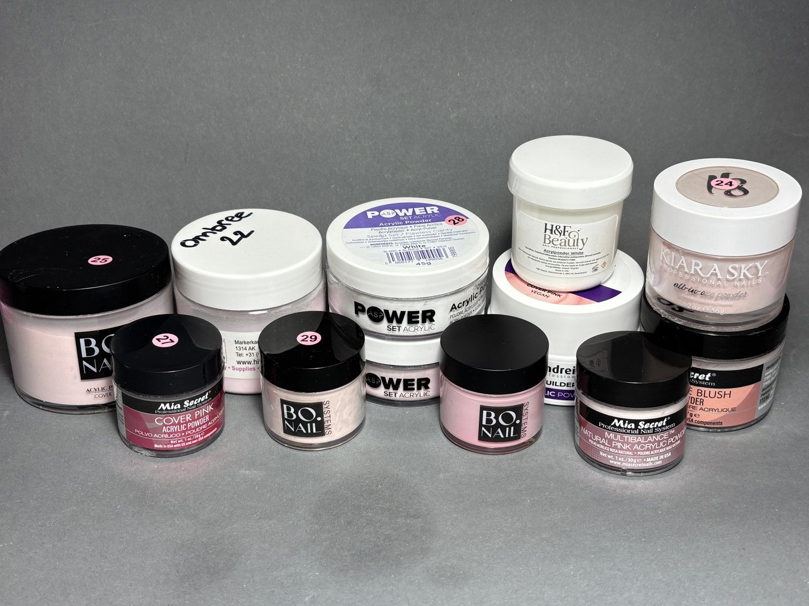 Acryl poeders - diverse merken en kleuren, Ophalen of Verzenden, Gebruikt, Overige typen