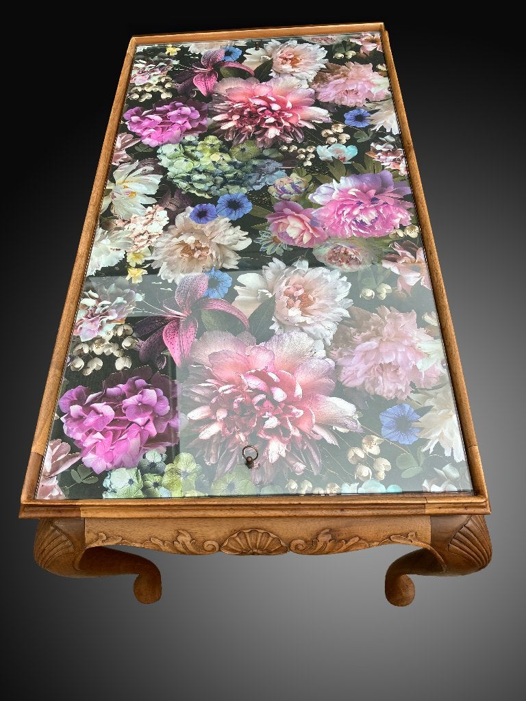 Antieke salontafel, Huis en Inrichting, Ophalen, Gebruikt, 100 tot 150 cm, 50 tot 100 cm