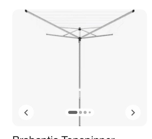 Brabantia droogmolen met hoes en insteker, Tuin en Terras, Droogmolens en Wasrekken, Ophalen of Verzenden, Zo goed als nieuw, Droogmolen