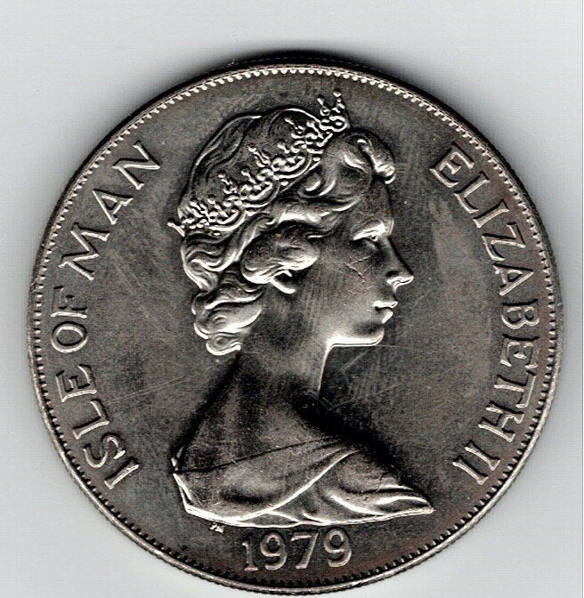 23-1945 Man 1 crown 1979, Ophalen of Verzenden, Overige landen, Losse munt