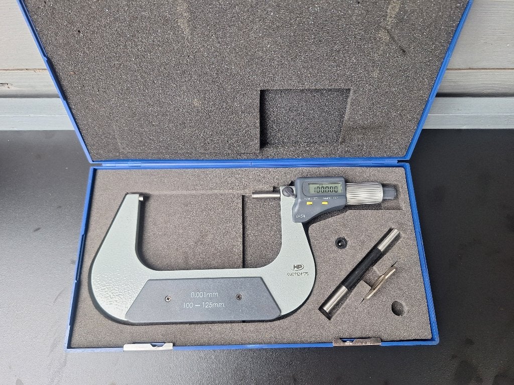 Helios Preisser digitale micrometer 100-125mm, Ophalen of Verzenden, Zo goed als nieuw