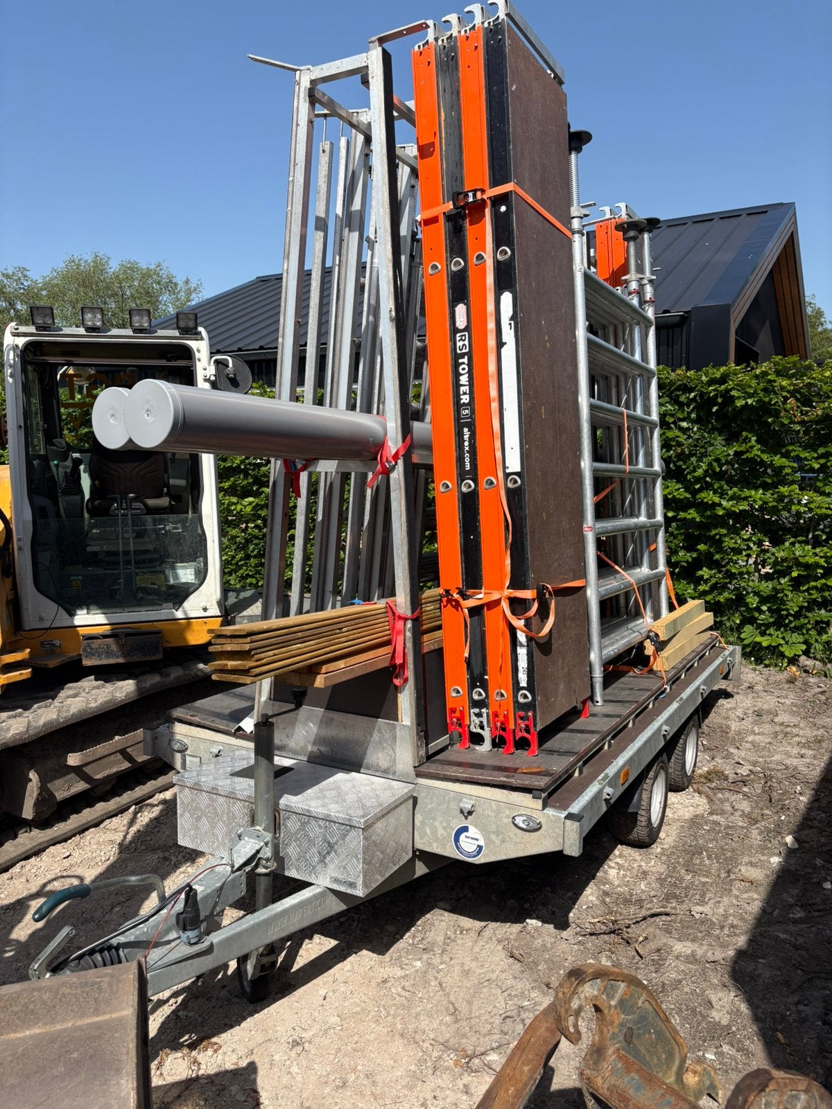 Hapert glasresteel aanhanger, Auto diversen, Aanhangers en Bagagewagens, Ophalen, Zo goed als nieuw
