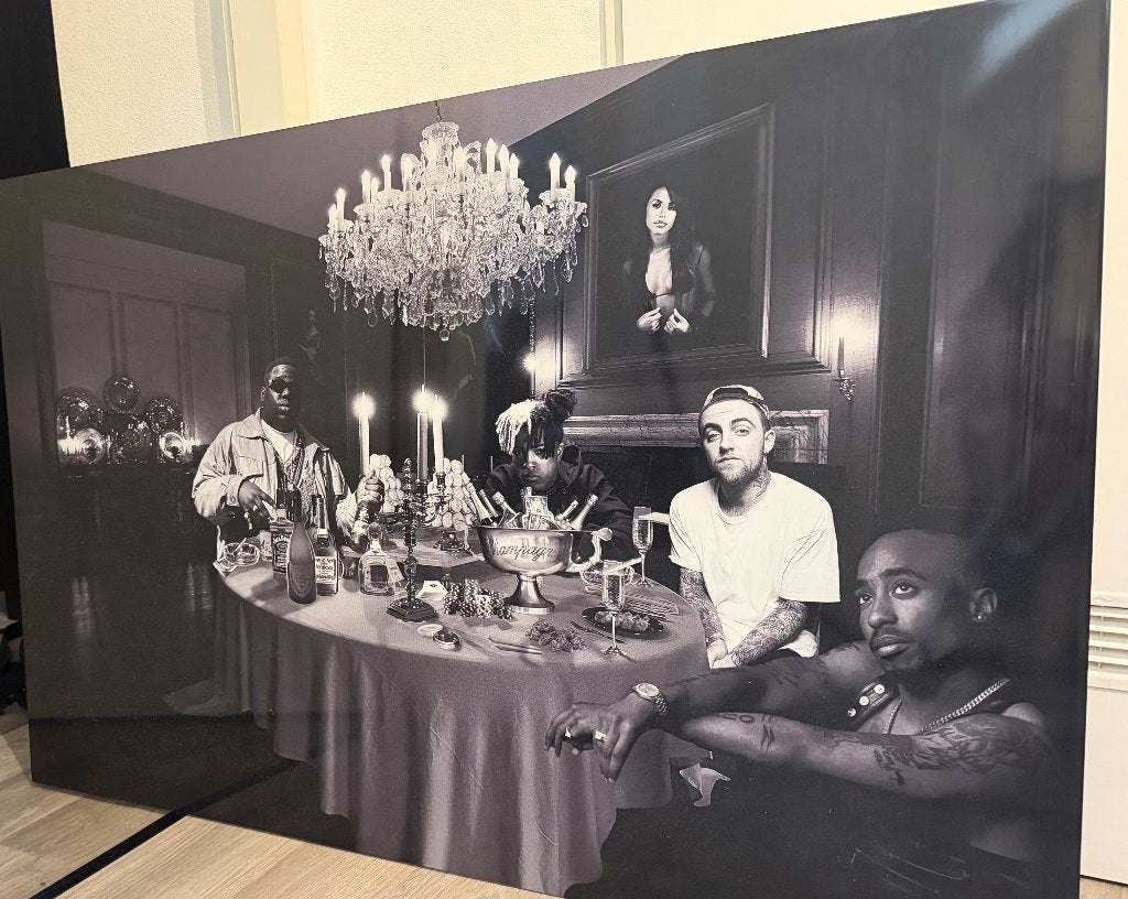 Grote wanddecoratie 80 x 120 cm – Hiphop Icons, Ophalen, 100 tot 125 cm, 75 – 100, Print