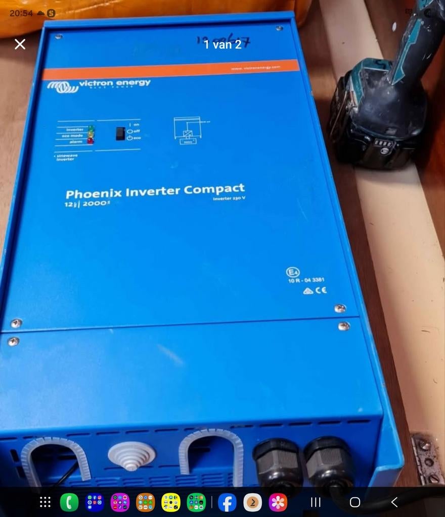 Victron Energy Phoenix Inverter Compact 12|2000, Ophalen, Gebruikt