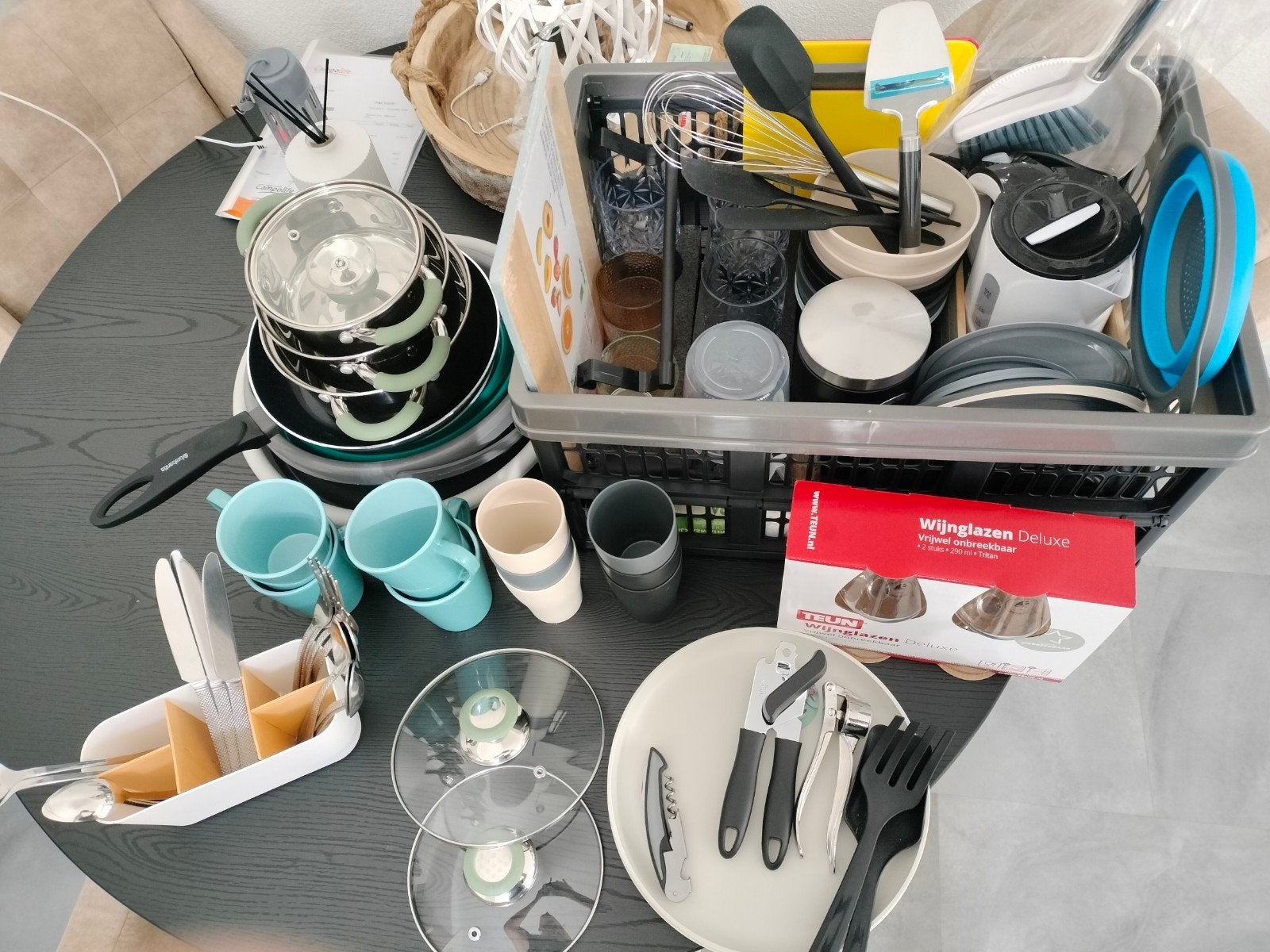 Camping service, Ophalen, Nieuw