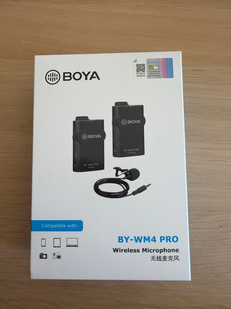 BOYA BY-WM4 PRO Draadloze Microfoon - Nieuw in Doos, Ophalen of Verzenden, Nieuw, Overige typen, Draadloos