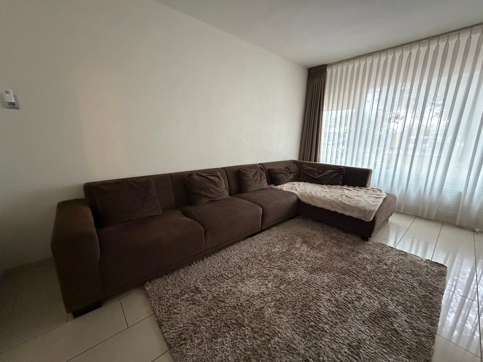 Stevige en Goede Hoekbank - 380x180 cm, Huis en Inrichting, Ophalen, Gebruikt, Hoekbank, 300 cm of meer