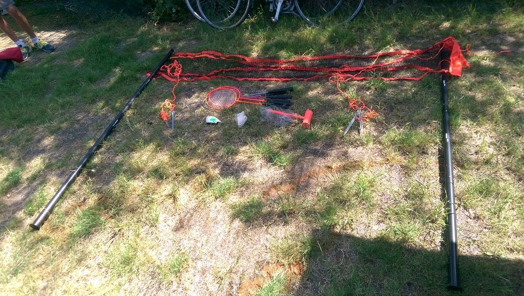 camping badminton set, Ophalen, Zo goed als nieuw, Overige typen