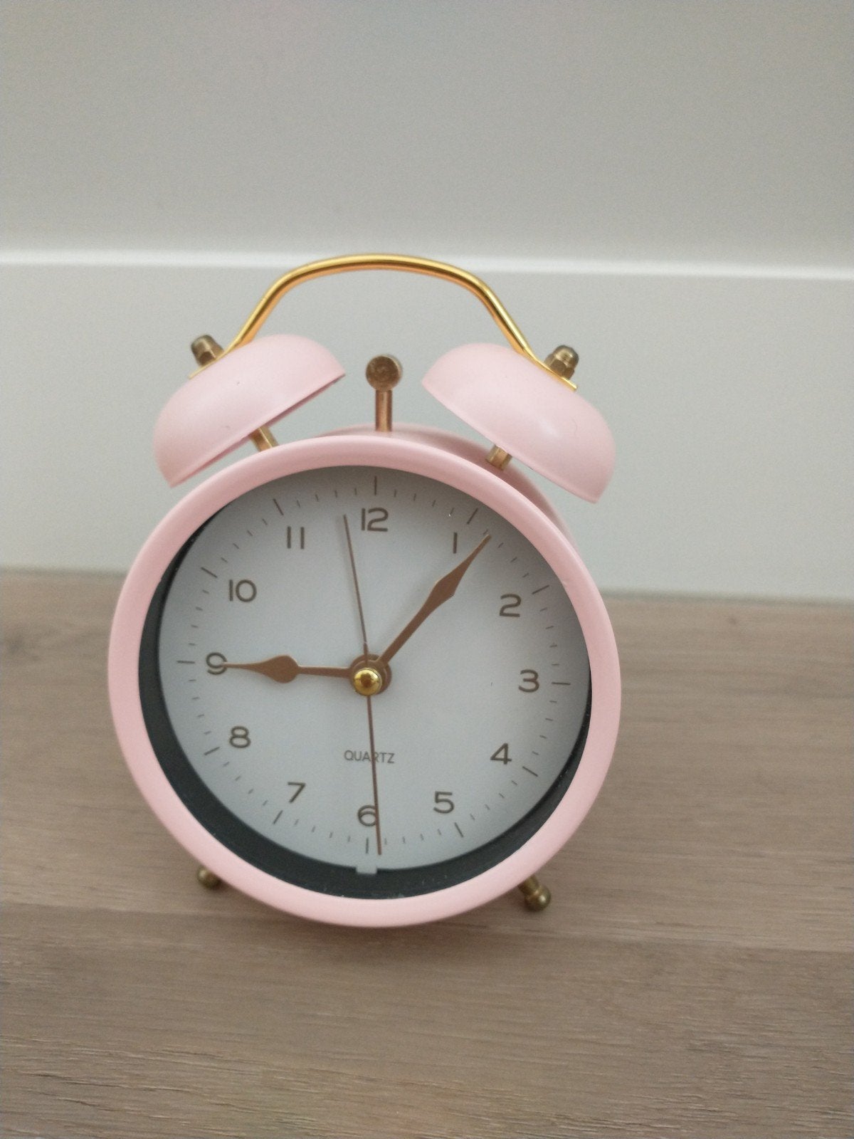 Schattige Roze Bellen Wekker Analoog, Analoog, Ophalen of Verzenden, Zo goed als nieuw, Roze