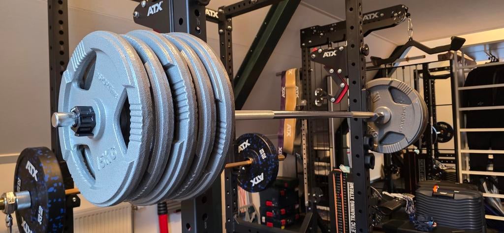 30kg Insportline Hamerton Gietijzer Halterschijven (2x15kg), Ophalen, Zo goed als nieuw, Benen, Halterschijven