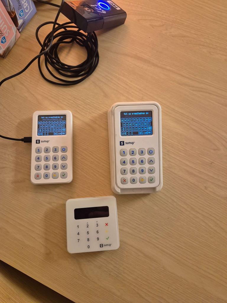 3 sumup pin apparaten (1 met printer), Zakelijke goederen, Kantoor en Winkelinrichting | Kassa's en Betaalsystemen, Ophalen of Verzenden