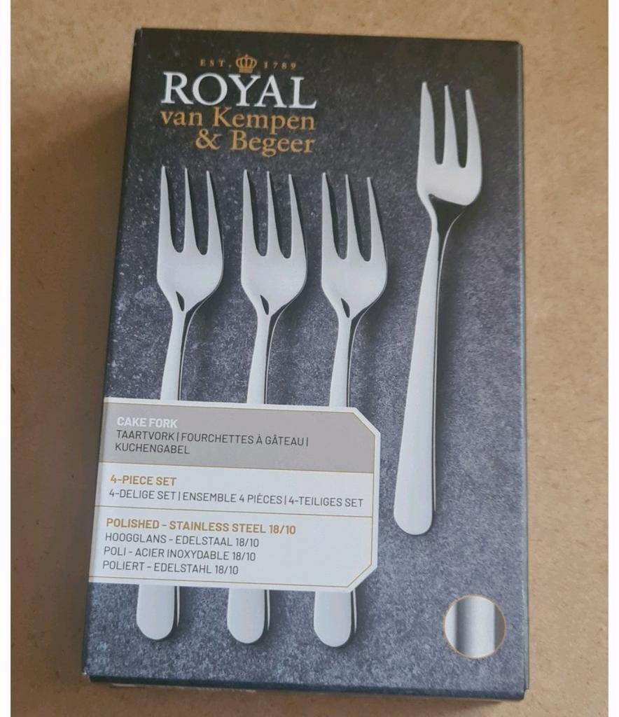 Ah royal van kempen en begeer bestek taartvorkjes vorkjes, Nieuw, Ophalen of Verzenden, Rvs of Chroom, Vaatwasserbestendig