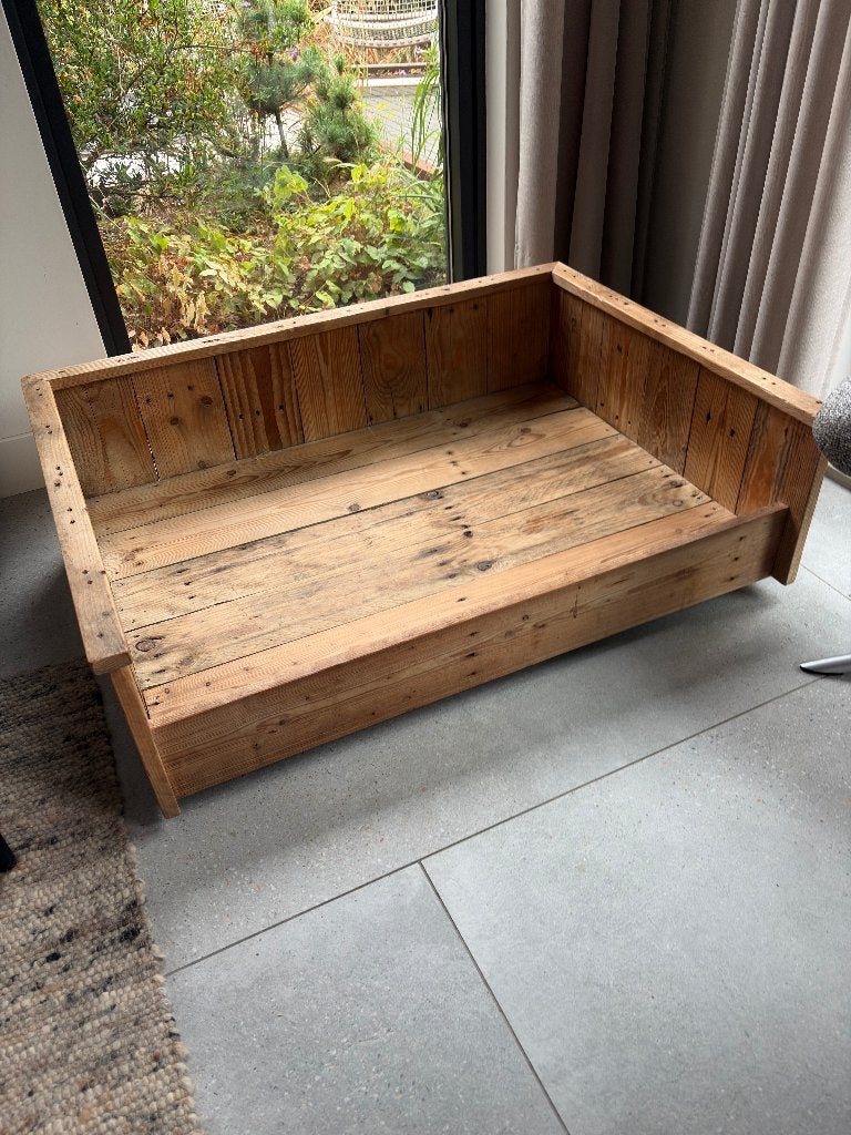 hondenmand steigerhout 100 x 70 cm, Ophalen, Zo goed als nieuw, Overige