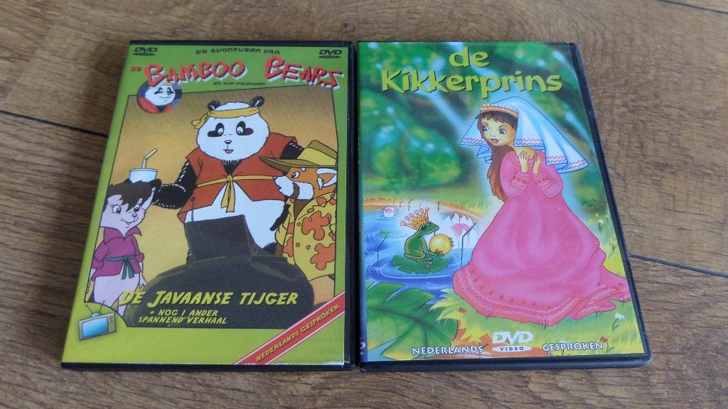 dvd Bamboo Bears en dvd de Kikkerprins, Alle leeftijden, Ophalen of Verzenden, Zo goed als nieuw, Film