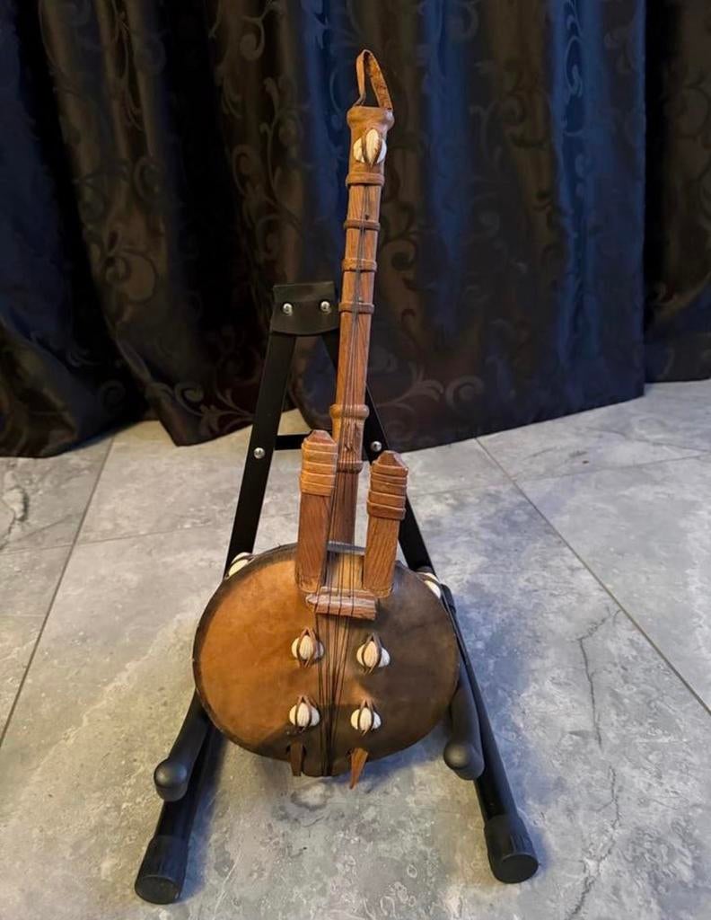 Unieke Afrikaanse Kora - Handgemaakt Snaarinstrument, Ophalen of Verzenden, Zo goed als nieuw, Harp