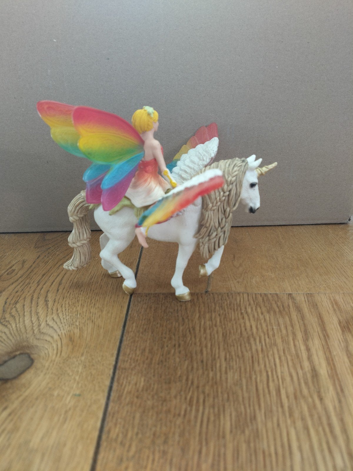 Schleich eenhoorn met ruiter, Verzamelen, Speelgoed, Ophalen of Verzenden, Gebruikt