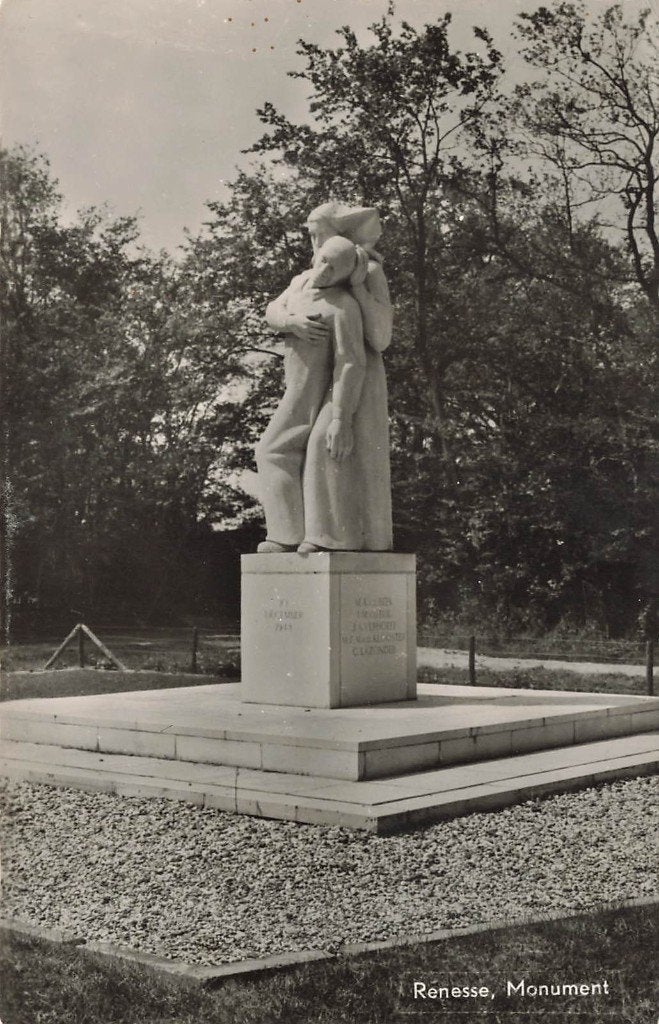 Renesse, Monument, Ophalen of Verzenden, 1960 tot 1980, Ongelopen, Zeeland