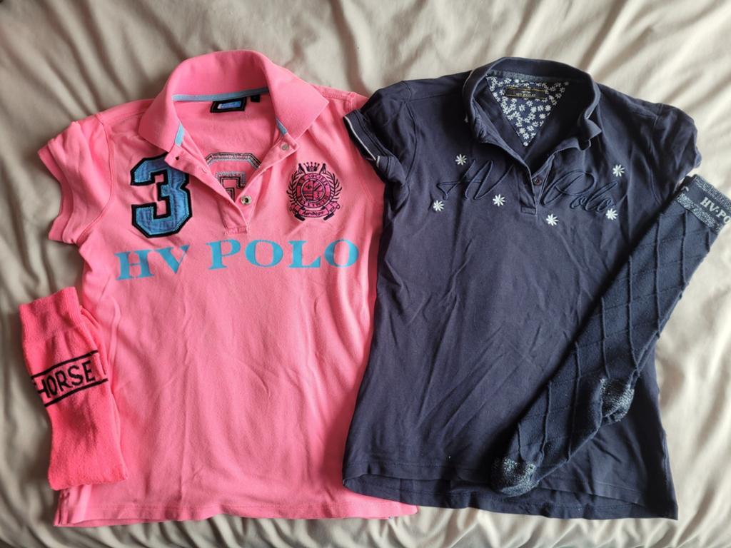 HV Polo shirt roze en blauw maat S dames, Ophalen of Verzenden, Gebruikt, Dames, Bovenkleding