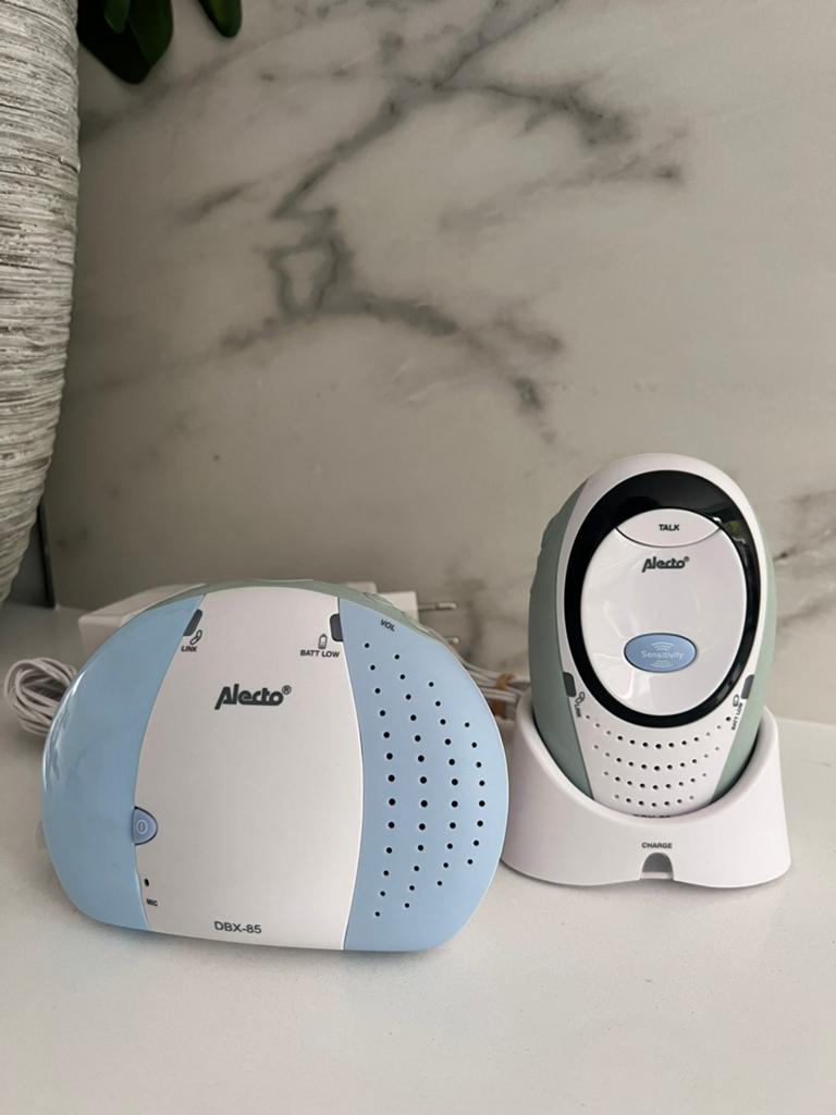 ALECTO DBX 85 DECT DIGITALE BABYFOON MET LICHT EN GELUID, Kinderen en Baby's, Babyfoons, Ophalen of Verzenden, Zo goed als nieuw