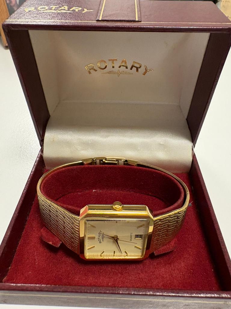 Rotary goldplated vintage horloge, Ophalen, Zo goed als nieuw, Overige merken