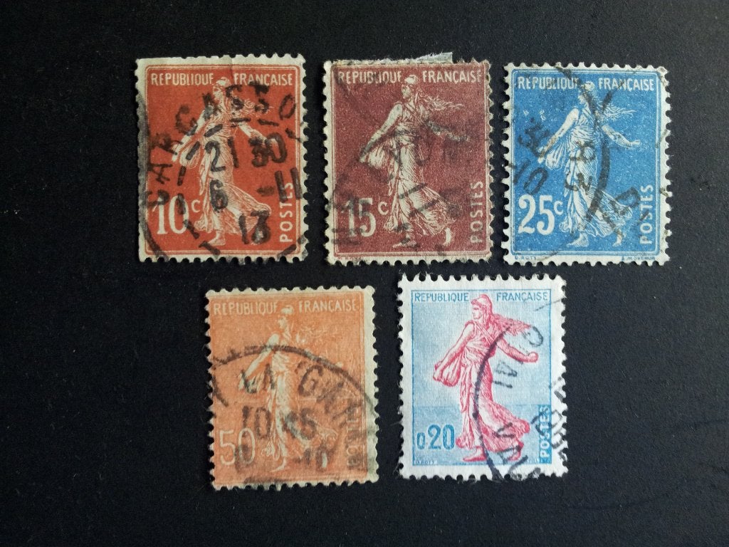 Frankrijk zaaiers A gestempeld, Ophalen of Verzenden, Gestempeld
