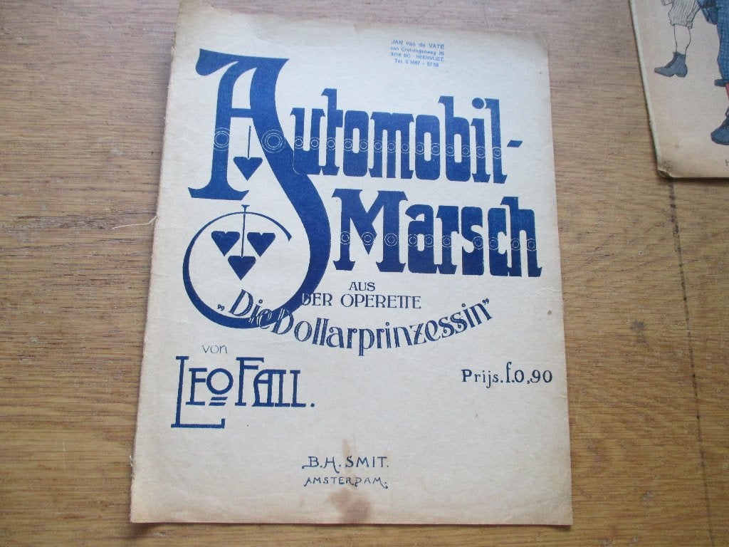 Automobil-Marsch - Die Dollarprinzessin - Leo Fall, Gebruikt, Klassiek, Ophalen of Verzenden, Artiest of Componist