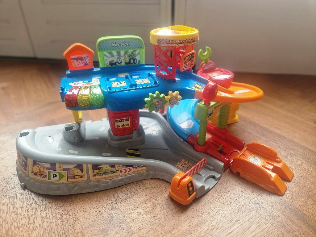 Toettoet garage, Kinderen en Baby's, Speelgoed | Vtech, Ophalen, Zo goed als nieuw, 2 tot 4 jaar