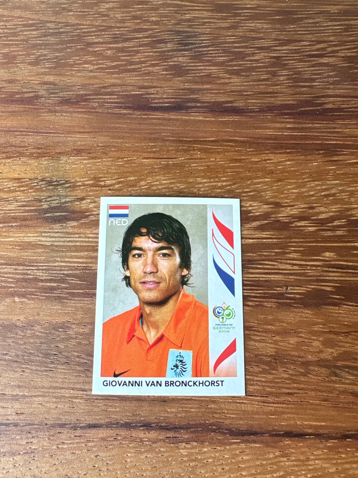 Giovanni van Bronckhorst Panini WK 2006 sticker, Verzamelen, Ophalen of Verzenden, Zo goed als nieuw, Sport