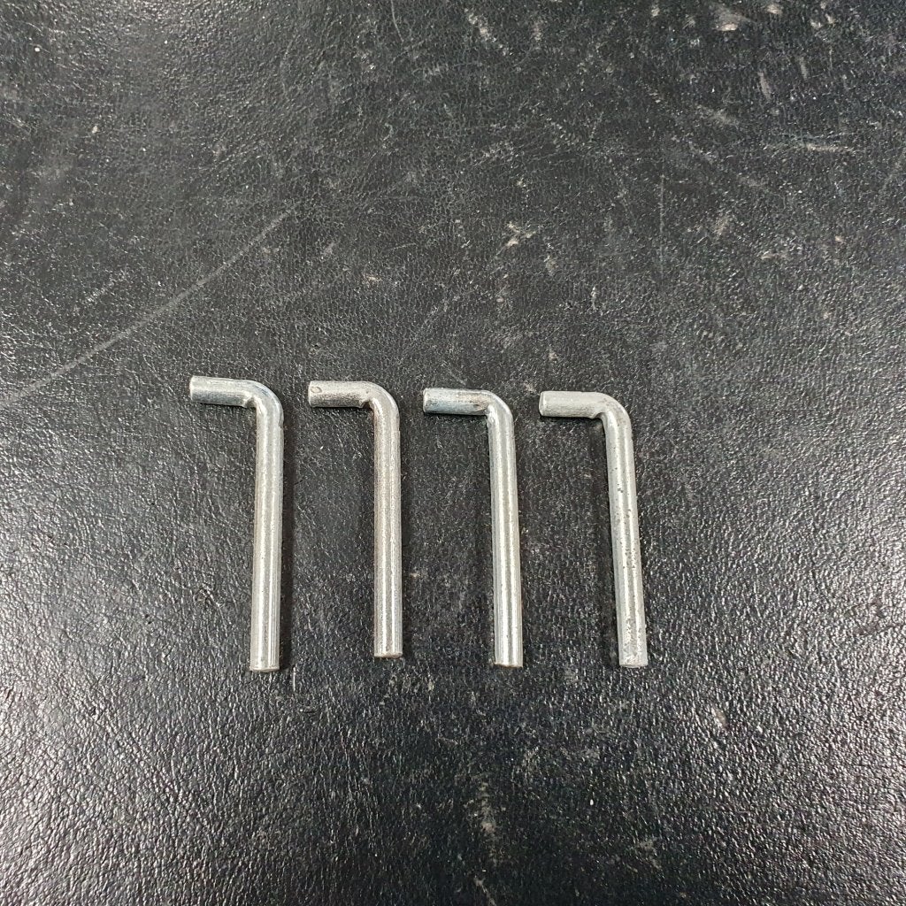 4x Lundia LANGE metalen schappendragers, plankendragers, le, Niet ingevuld, Gebruikt, Niet ingevuld, Niet ingevuld