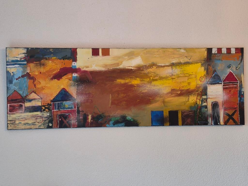 Anton Kuppens acryl + olieverf schilderij op linnen, Ophalen of Verzenden