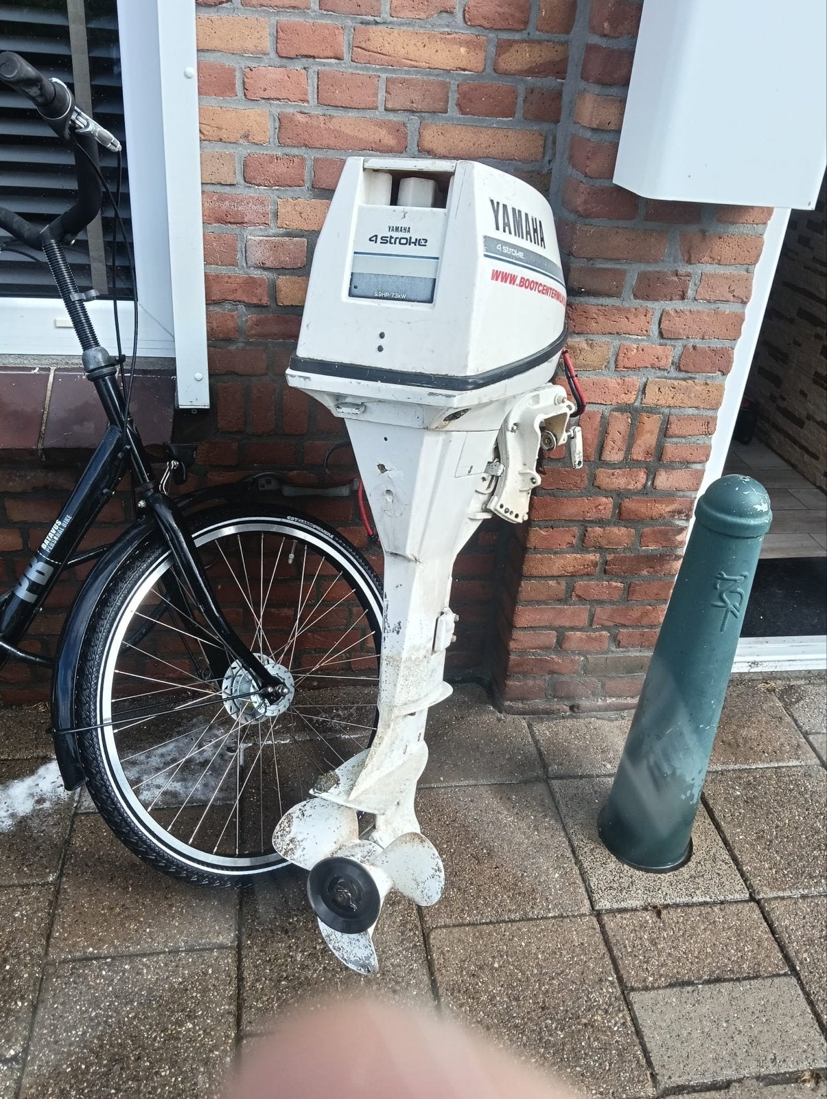 Yamaha 9.9 Langstaart 4-takt Buitenboordmotor, Gebruikt, Ophalen of Verzenden, Met afstandsbediening, 5 tot 10 pk
