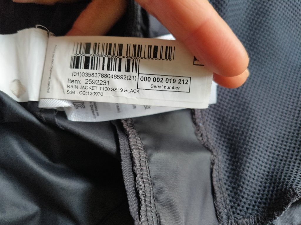Kipsta raincoat women, Ophalen, Regenjas, Dames