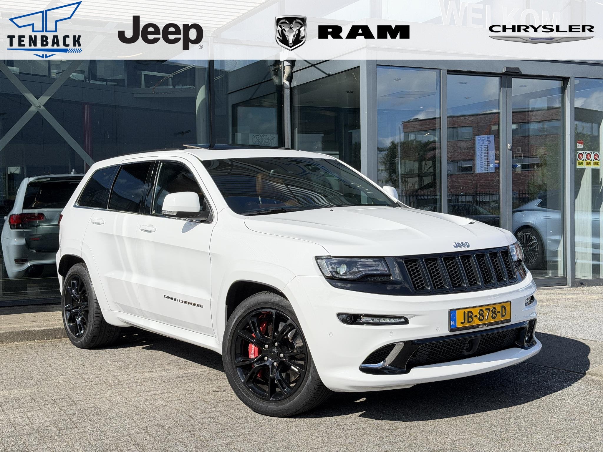 Jeep Grand Cherokee 6.4 Hemi SRT Zeer nette auto!, Auto's, Automaat, Gebruikt, Met garantie (alle), Wit
