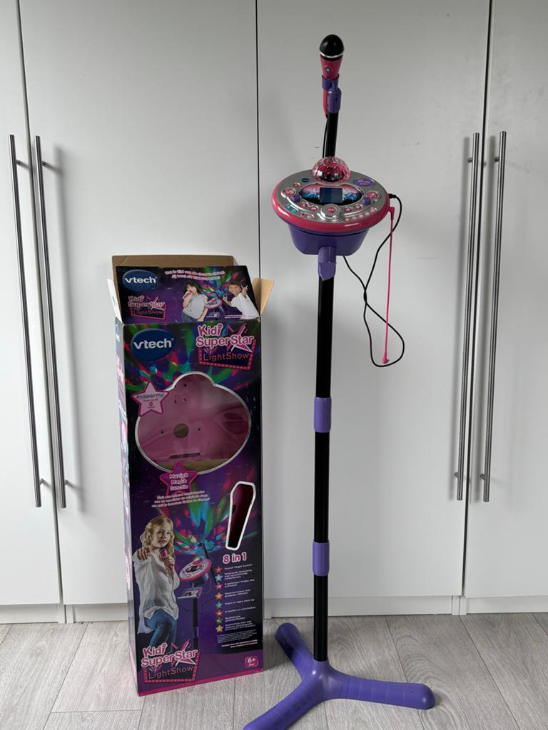 Vtech Kidi SuperStar LightShow - Karaoke Microfoon, Ophalen of Verzenden, Gebruikt, 6 jaar of ouder