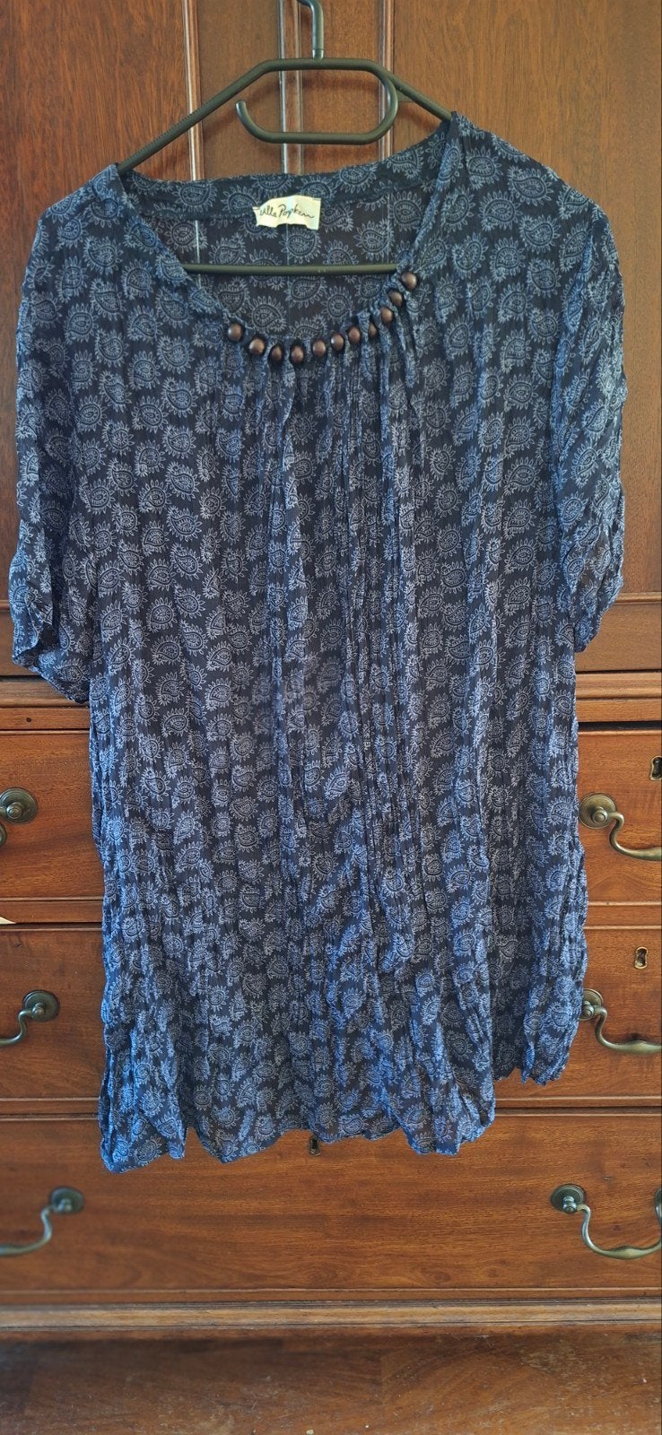 Prachtige blauwe tuniek - Ulla Popken, Kleding | Dames, Ulla Popken, Ophalen of Verzenden, Zo goed als nieuw, Blauw