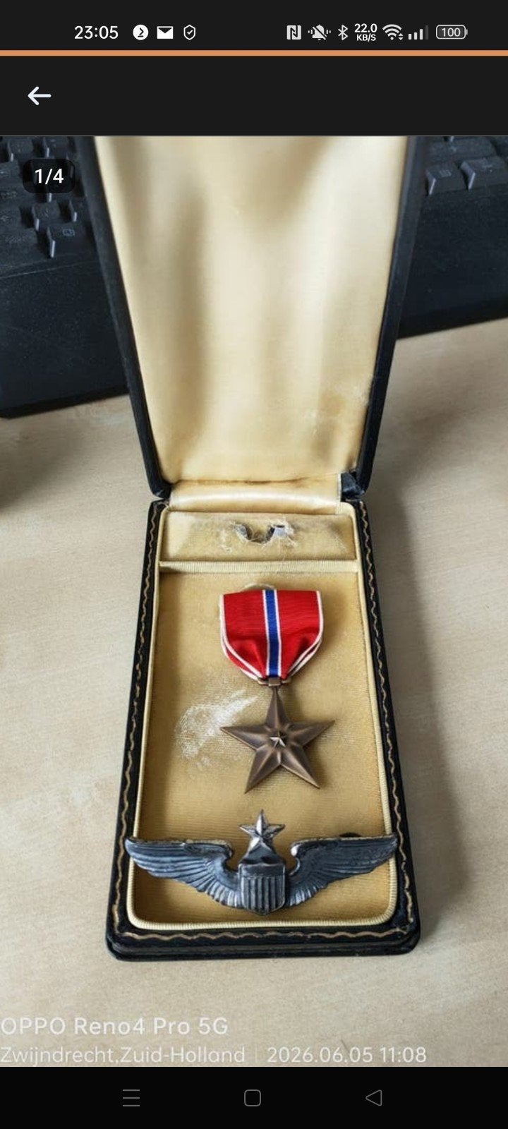 Militaria USA, Ophalen of Verzenden, Landmacht, Amerika, Embleem of Badge