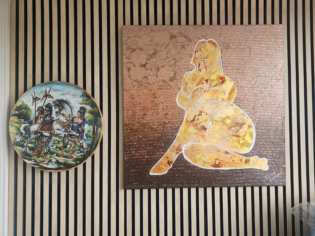 Grote Italiaanse Urbino Maiolica Wandschaal Handgeschilderd, Verzenden
