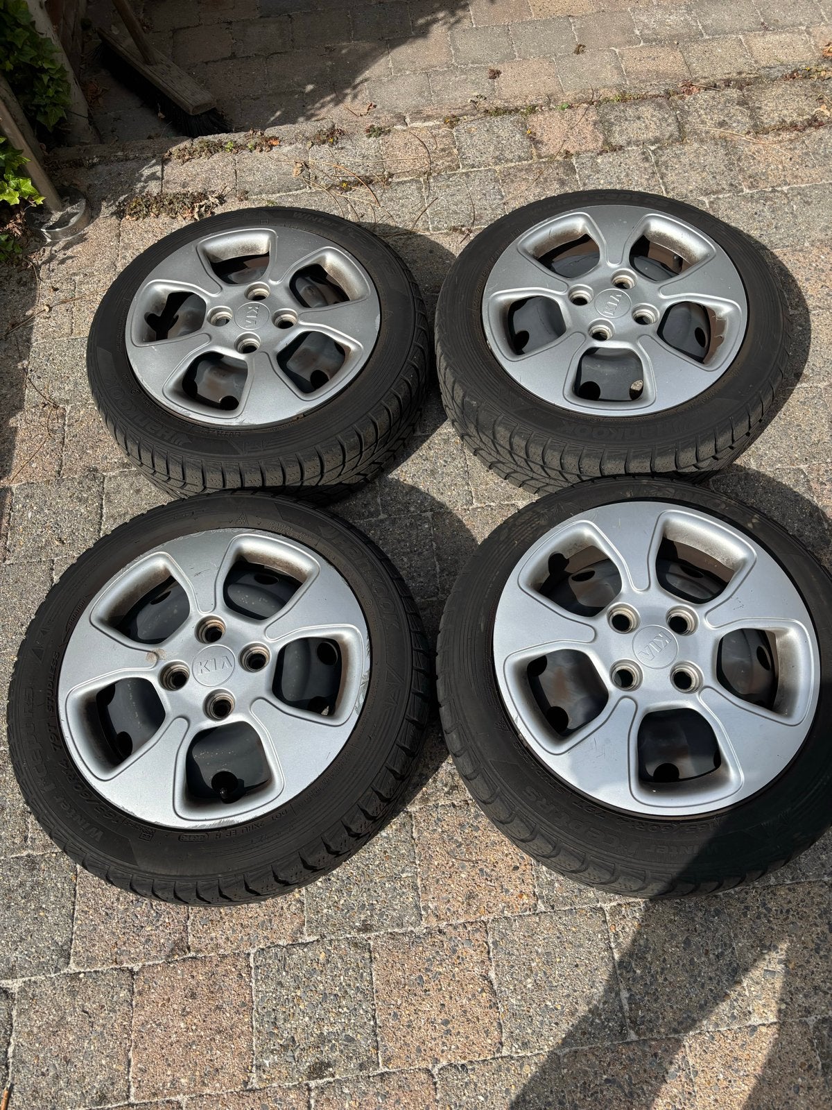 Velgen met wieldoppen voor Kia Picanto, Auto-onderdelen, Ophalen, 14 inch, Gebruikt, Banden en Velgen