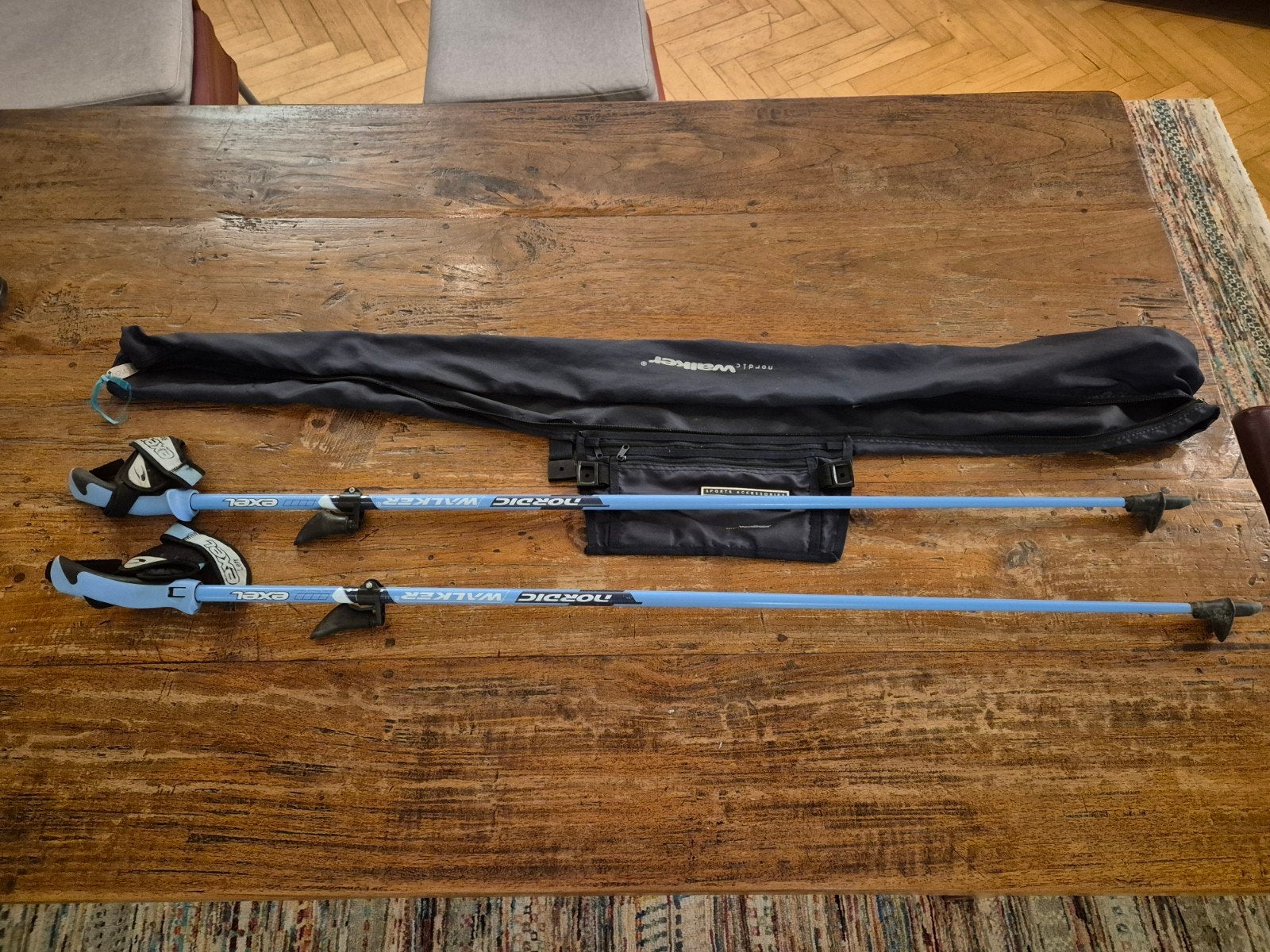 Nordic Walking, Nordic Walker Exel, carbon C1800, 115 cm, Ophalen, Zo goed als nieuw, Wandelstok