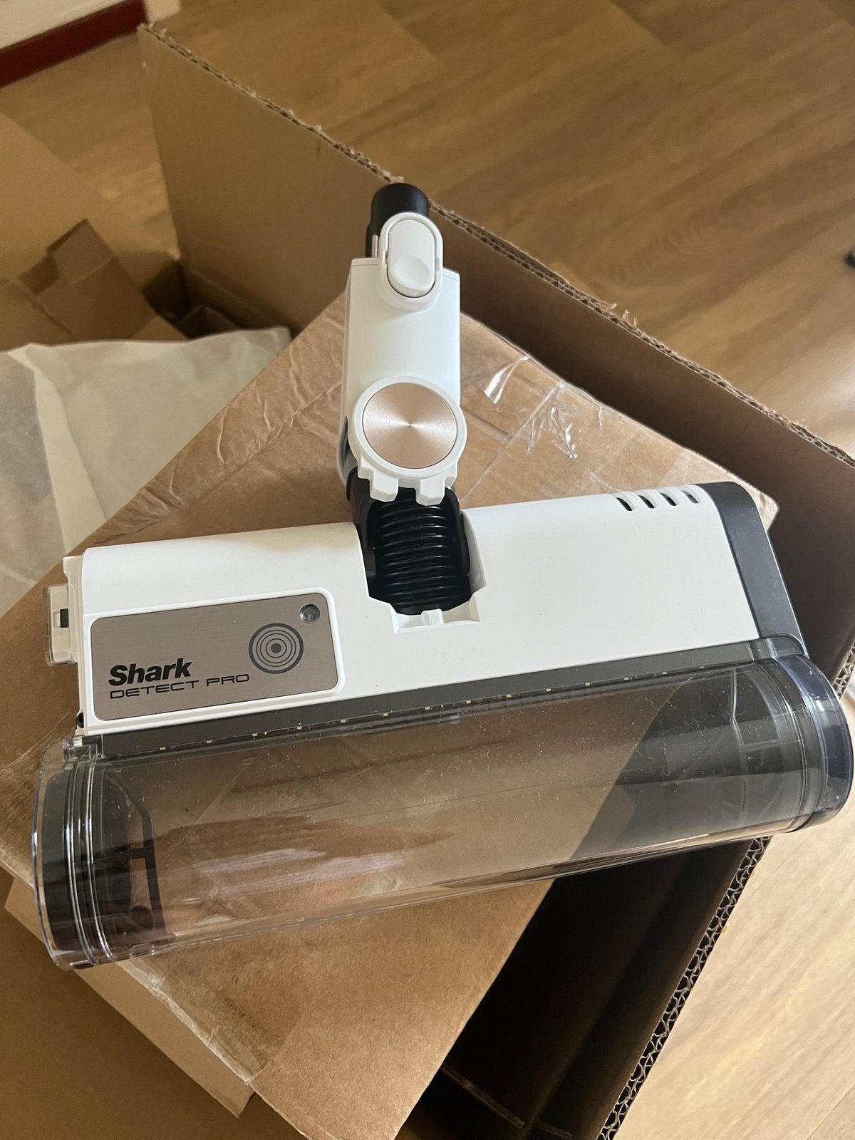 Shark Snoerloze Steel Compact Pluche Vloermondstuk Wit, Overige merken, Nieuw, Ophalen of Verzenden, Geschikt voor harde vloeren