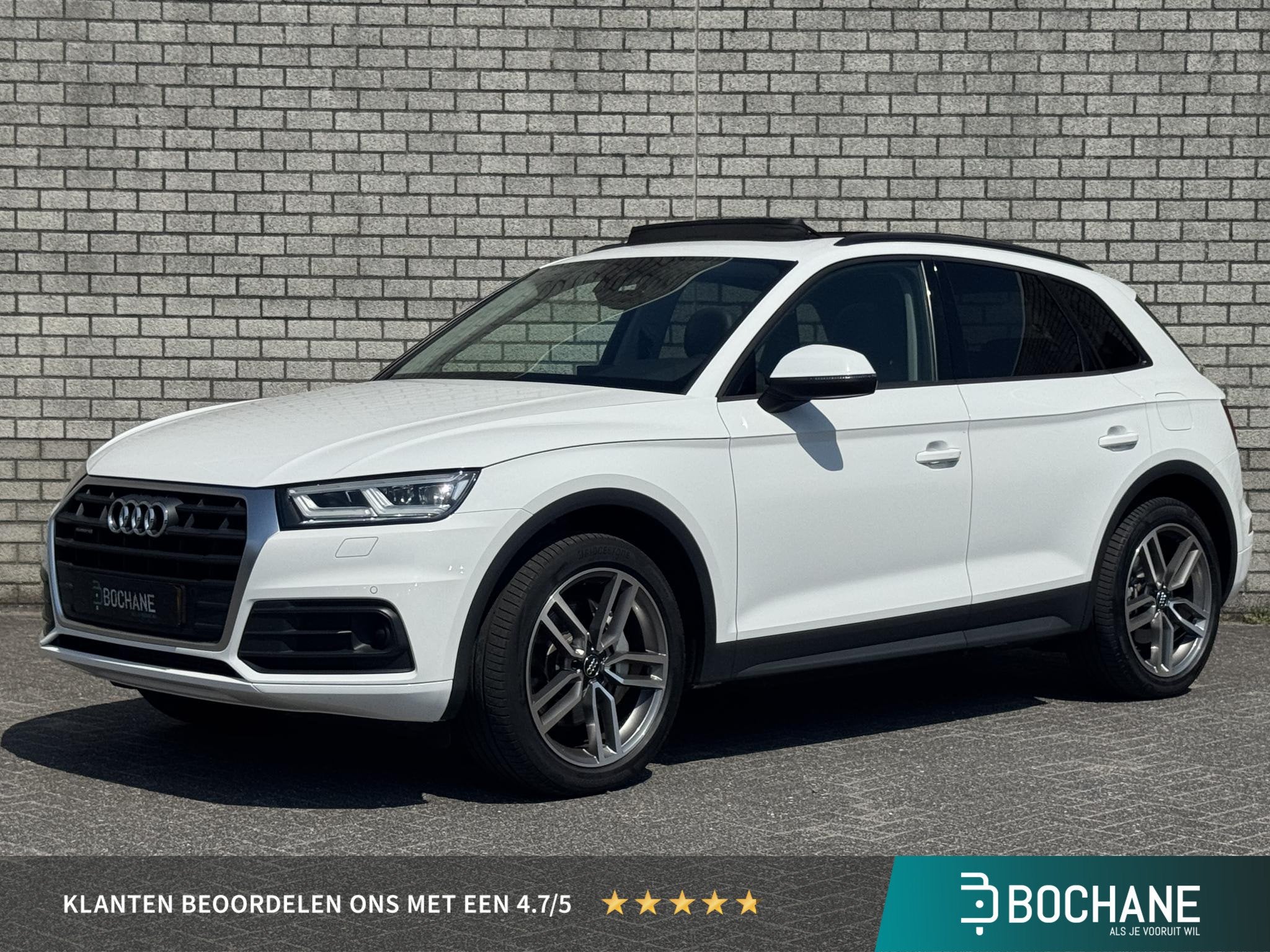 Audi Q5 50 TFSI-e Quattro Pro Line | Panoramadak | Stoelverw, Auto's, Audi, Automaat, 4 cilinders, Wit, Plug-in hybride