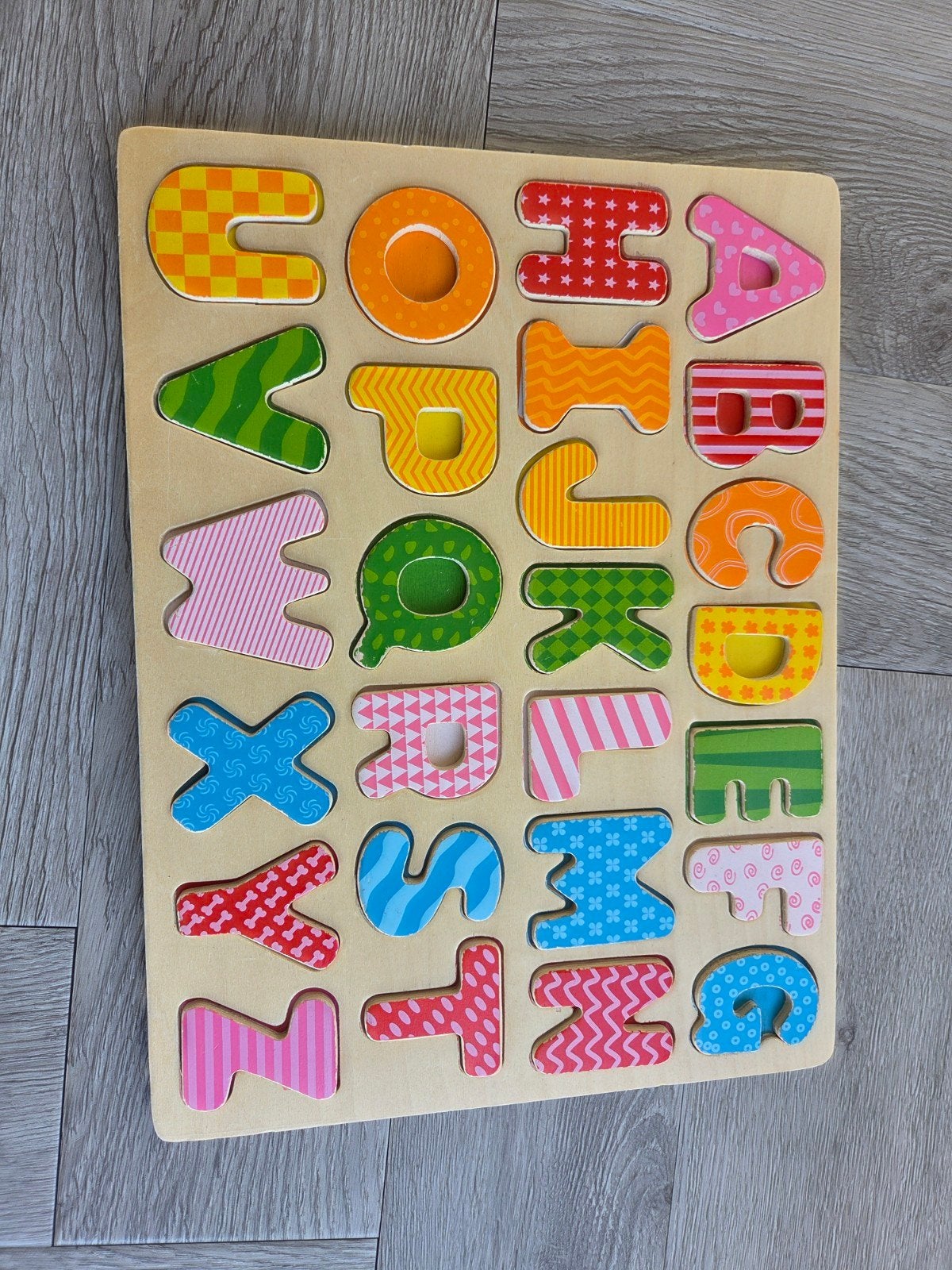 Houten Alfabet Puzzel voor Kinderen, Ophalen of Verzenden, Zo goed als nieuw, Puzzelen