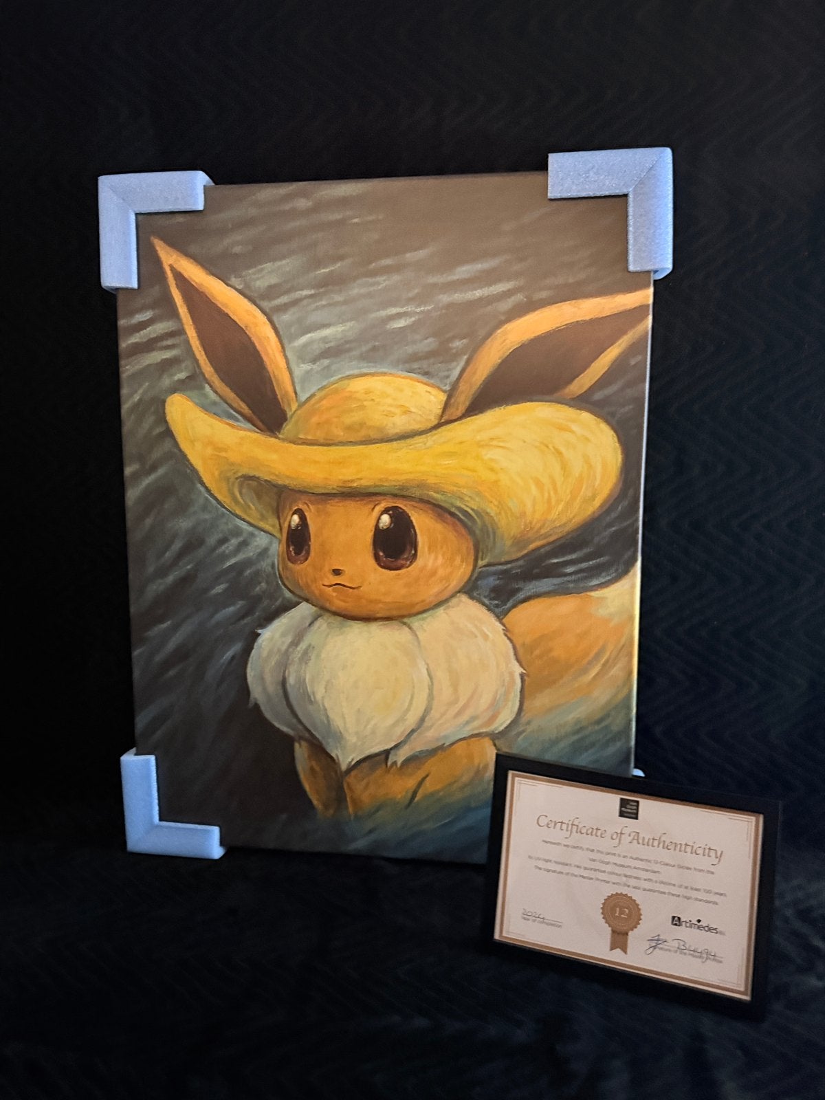 Pokémon x Van Gogh Museum Eevee Canvas + Certificaat, Ophalen of Verzenden, Nieuw, Overige typen