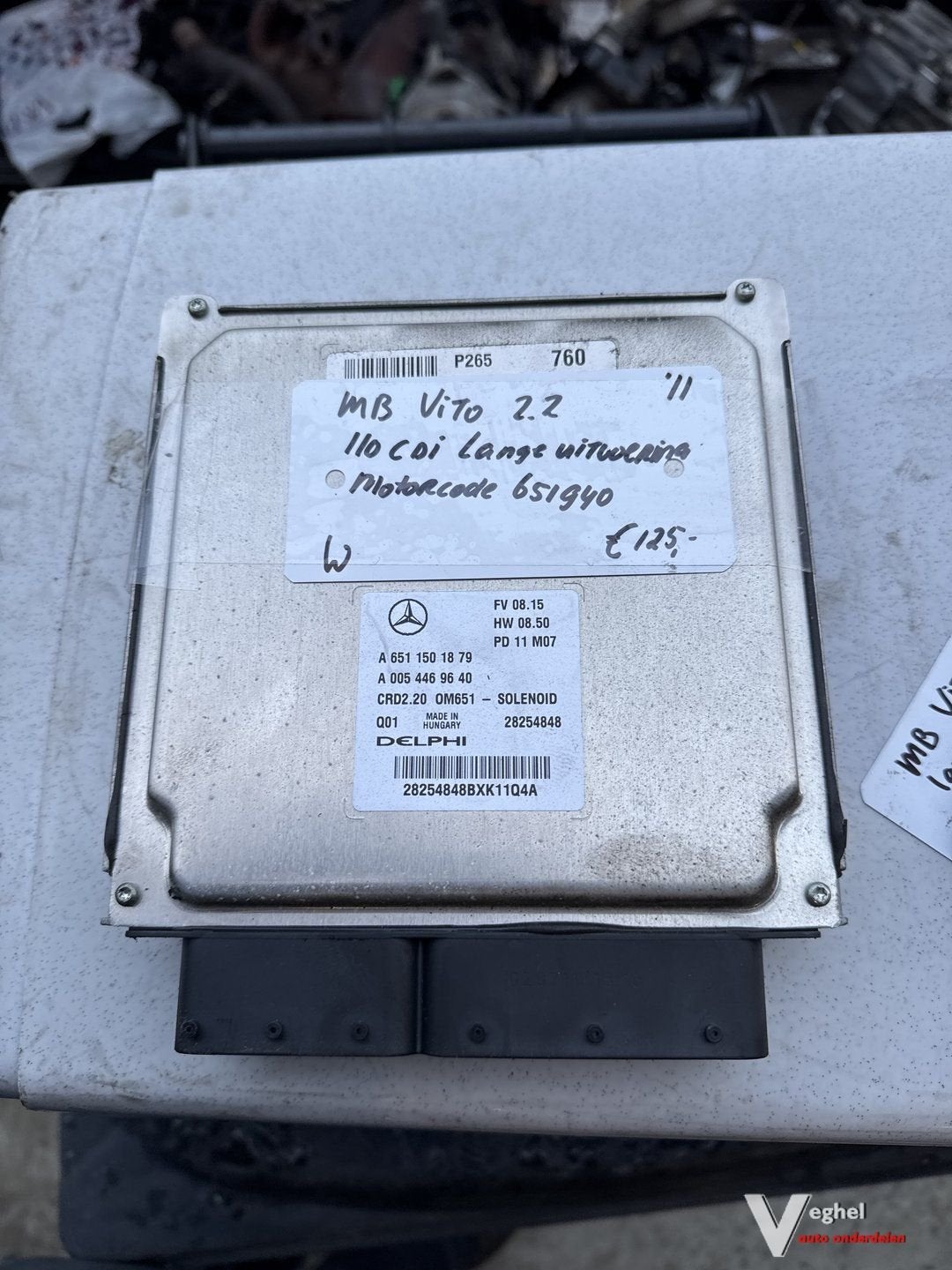 Mercedes Vito 2.2 110cdi 2011 ECU A 156 150 1879 Locatie Cui, Gebruikt, -, -, Ophalen of Verzenden