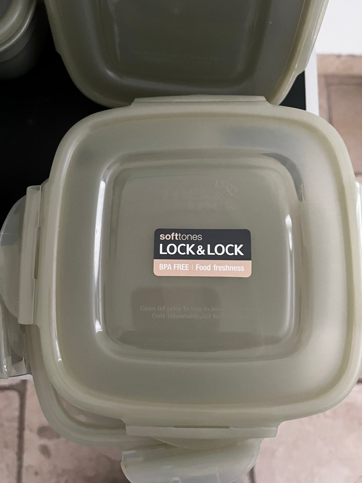 Lock & Lock Softtones Voedselbewaardozen Set - 10 stuks, Groen, Kunststof, Ophalen of Verzenden, Zo goed als nieuw