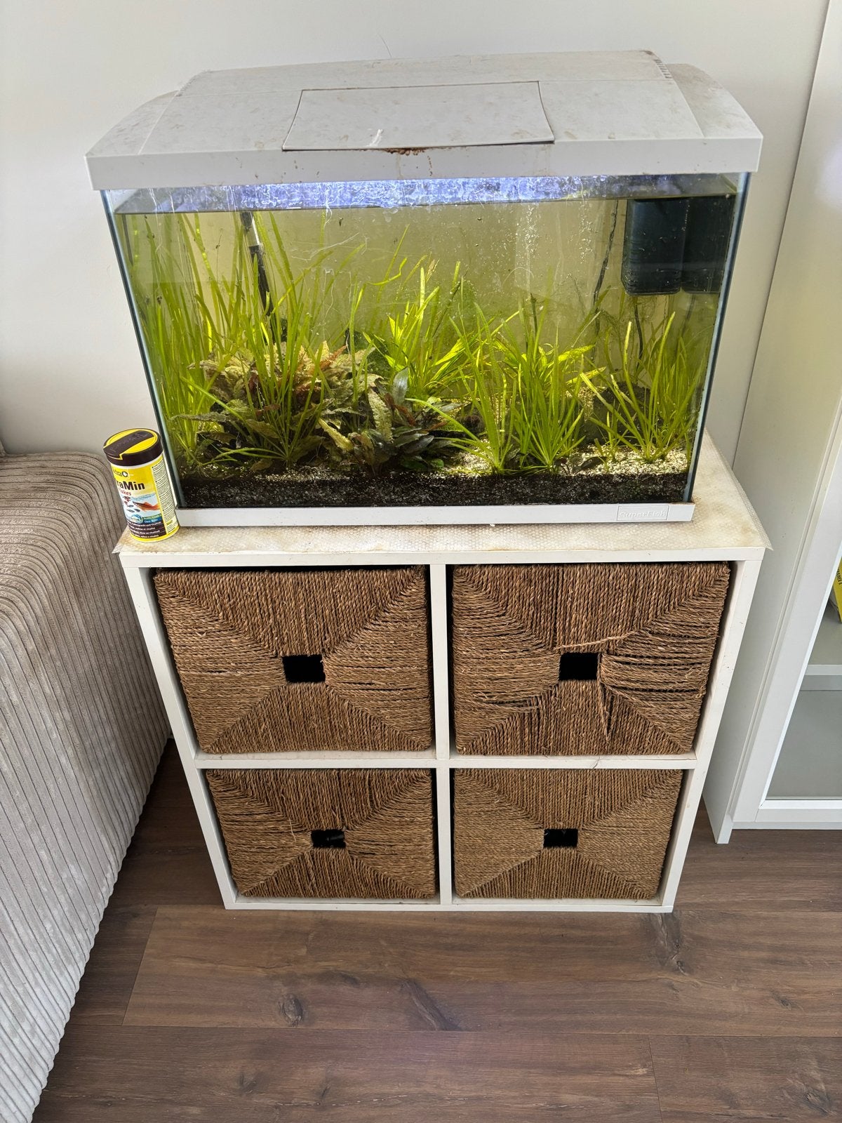 Aquarium 60 liter bak met kastje, Ophalen, Leeg aquarium