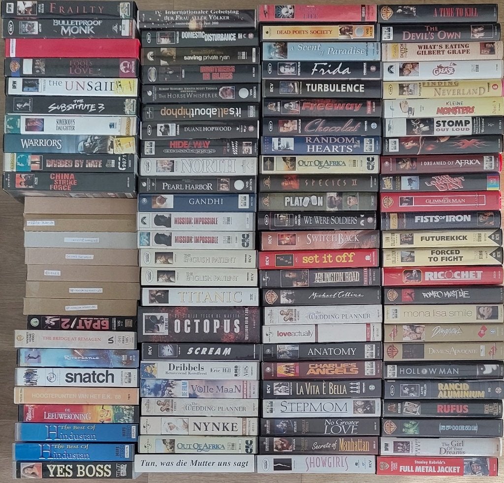 vhs videobanden, Cd's en Dvd's, Nederlands ondertiteld, Gebruikt, Alle leeftijden, Overige genres