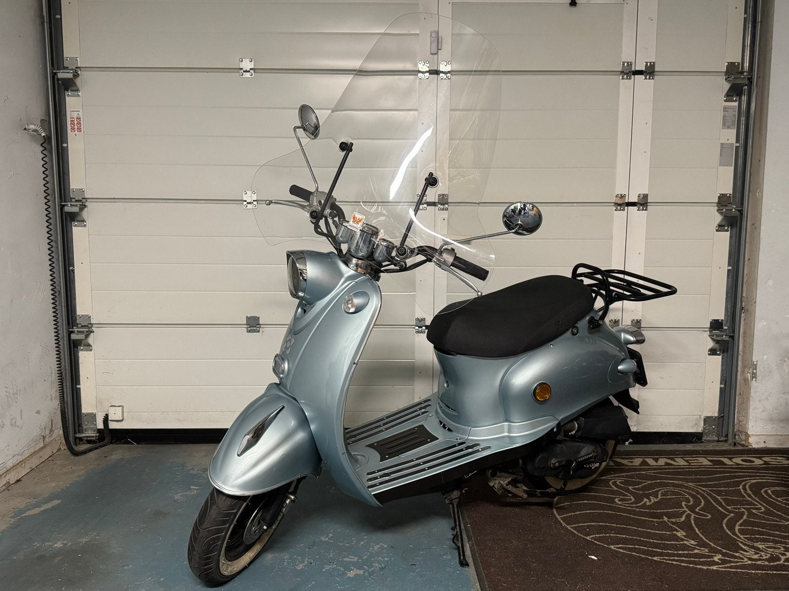 AGM Retro snorscooter - Lichtblauw, Gebruikt, Benzine, Ophalen, Overige merken